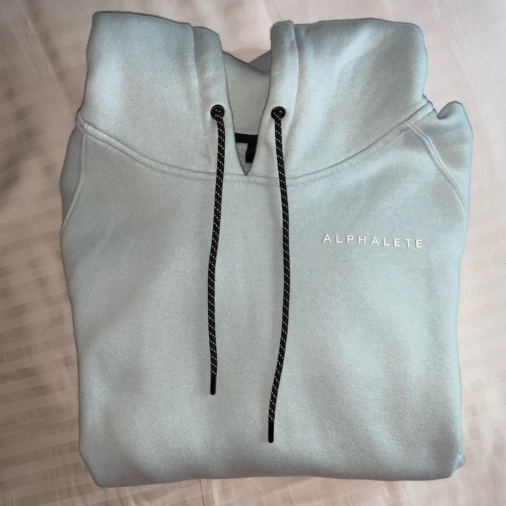Alphalete Mint Blue Performance Hoodie